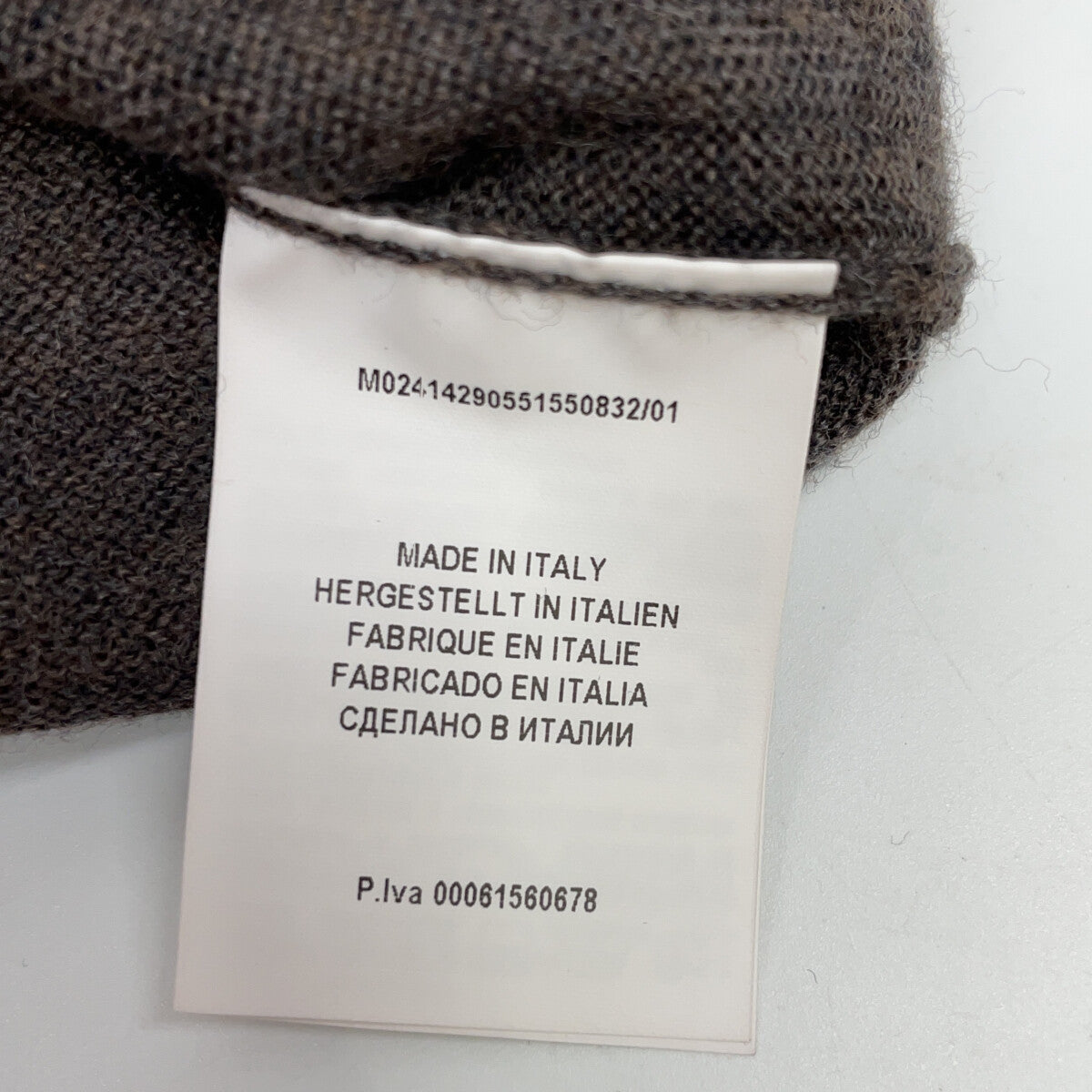 GRAN SASSO 格兰萨索 M02415290551550832 棕色 高领 毛衣 上衣 46