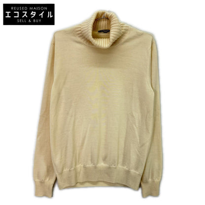 Cruciani クルチアーニ JU4202 ホワイト ウール100 ハイネックニット トップス