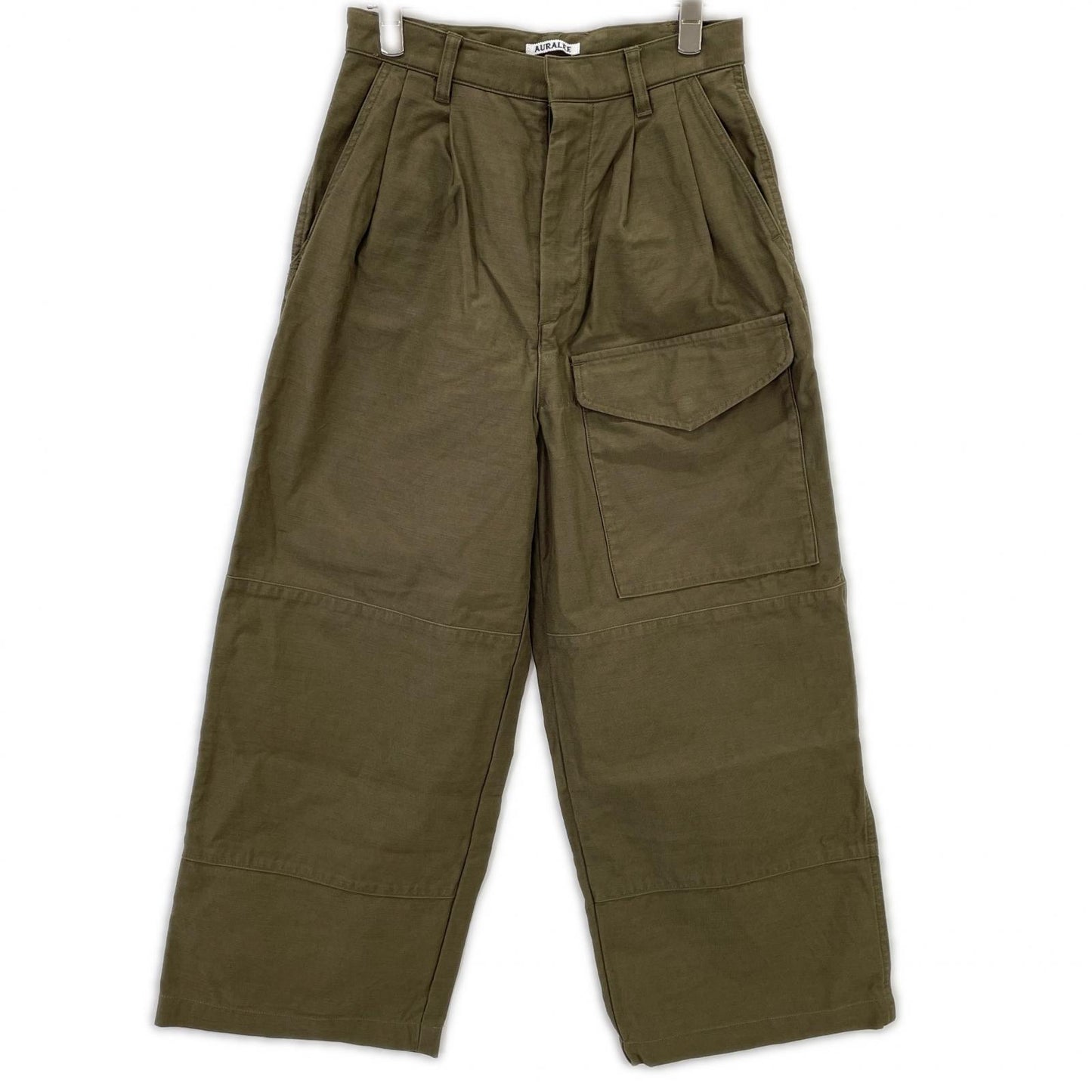 AURALEE オーラリー 【美品】A25AP02BP WASHED BAGGY SATIN CARGO PANTS カーゴパンツ ボトムス