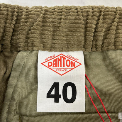 DANTON ダントン カーキ コーデュロイ ストレートシルエット イージーパンツ ボトムス