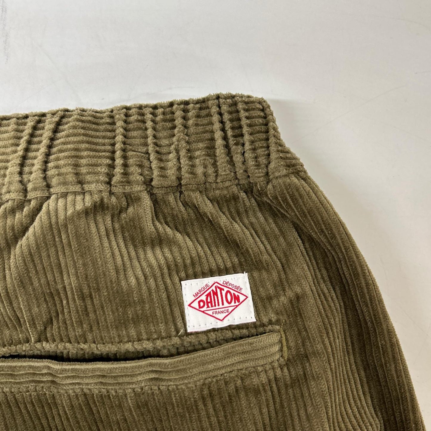 DANTON Danton Khaki Corduroy Straight Silhouette Easy Pants Bottoms 40