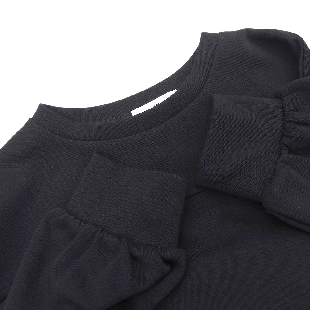 Excellent condition Black Mixed Material Docking Dress Women's One-Piece ― Women's