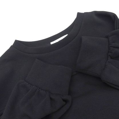 Excellent condition Black Mixed Material Docking Dress Women's One-Piece ― Women's