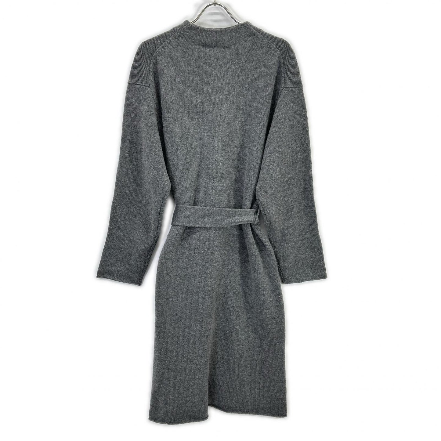 ebure Gray Wool x Cashmere Long Cardigan Top