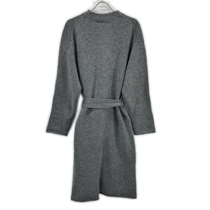 ebure Gray Wool x Cashmere Long Cardigan Top