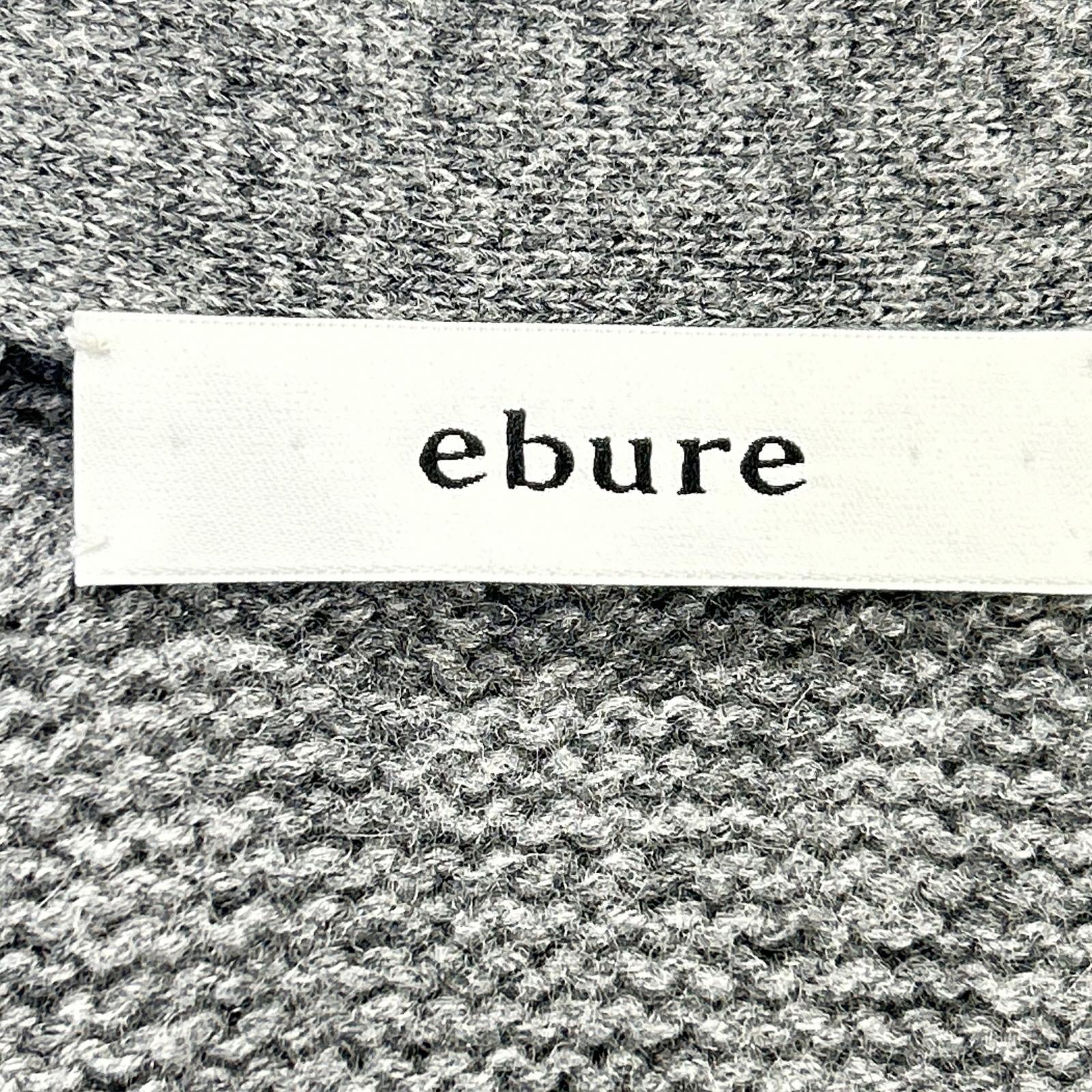 ebure Gray Wool x Cashmere Long Cardigan Top