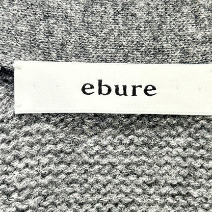 ebure Gray Wool x Cashmere Long Cardigan Top