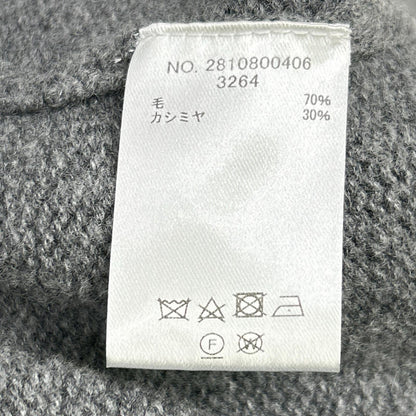 ebure Gray Wool x Cashmere Long Cardigan Top