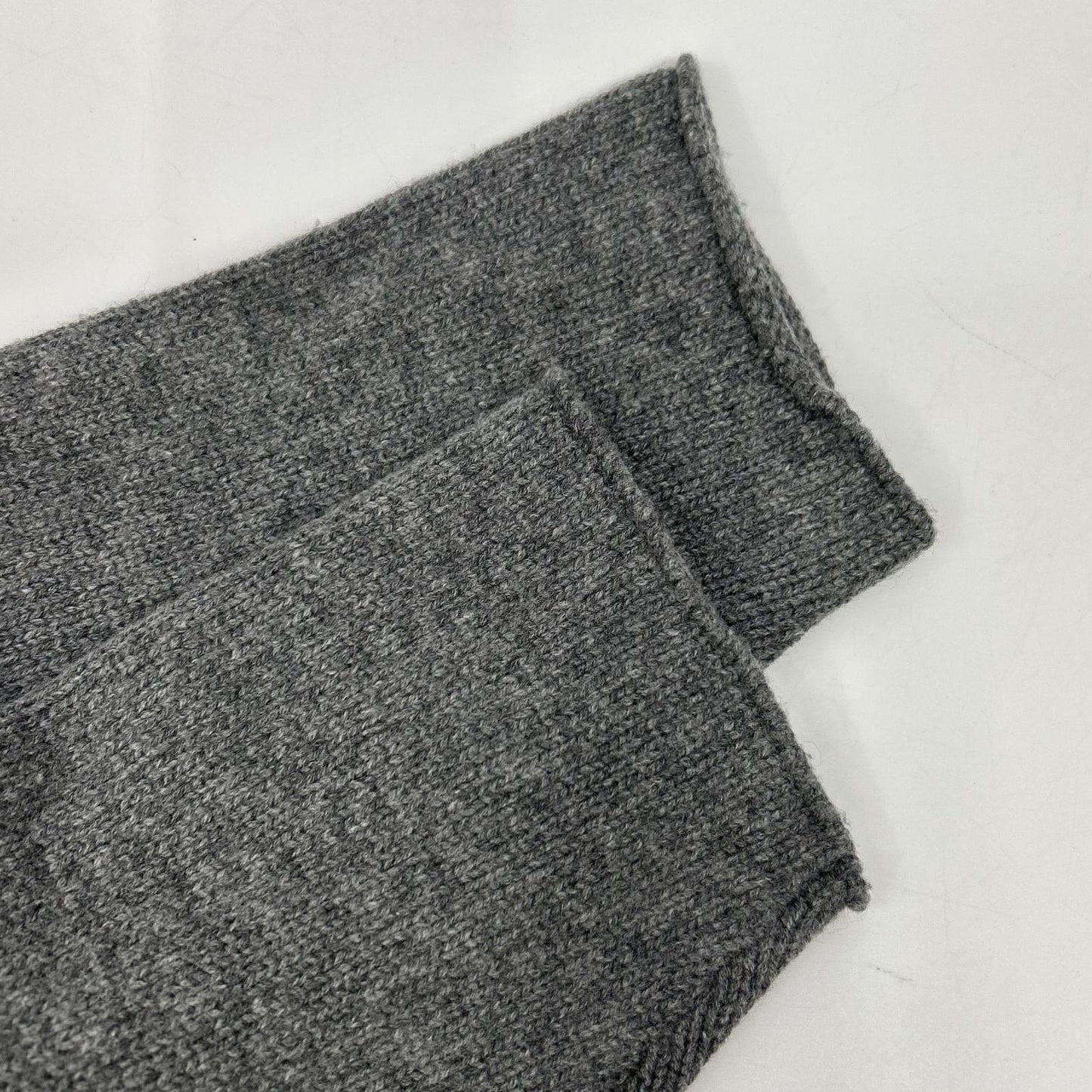 ebure Gray Wool x Cashmere Long Cardigan Top