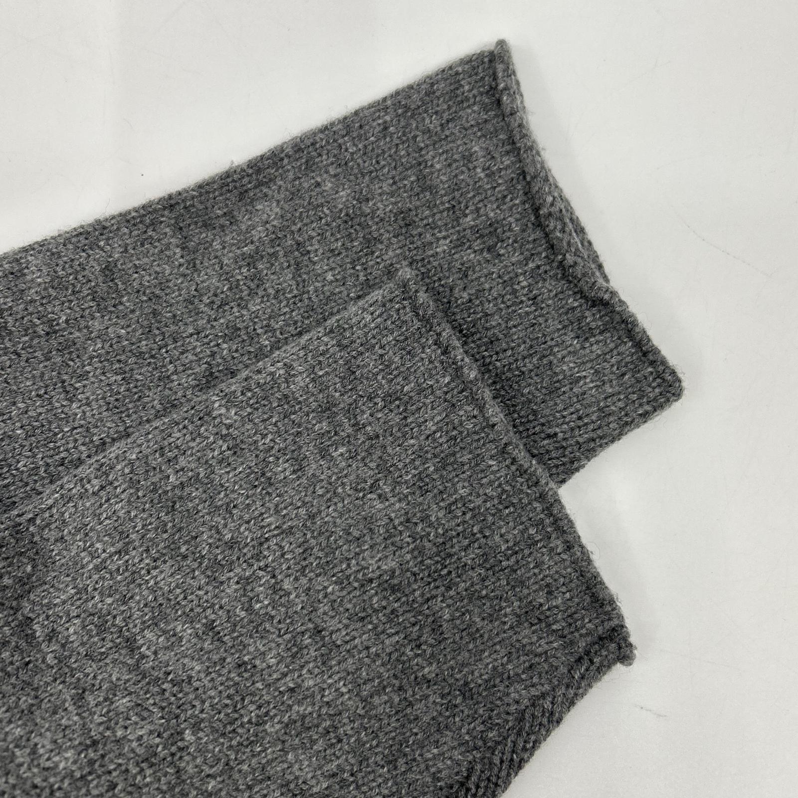 ebure Gray Wool x Cashmere Long Cardigan Top
