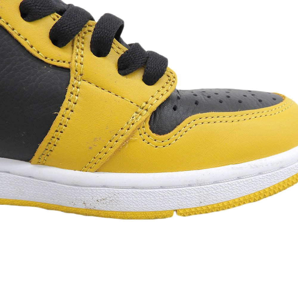 NIKE ナイキ AIR JORDAN 1 RETRO HIGH OG レザー シューズ メンズ イエロー ブラック 27.0cm 555088-701 シューズ 9(US)