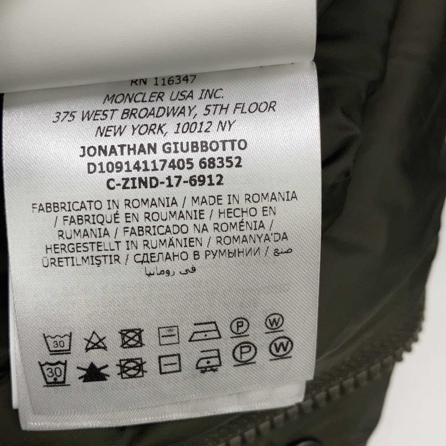 MONCLER Moncler Excellent Condition JONATHAN Nylon Jacket Jacket