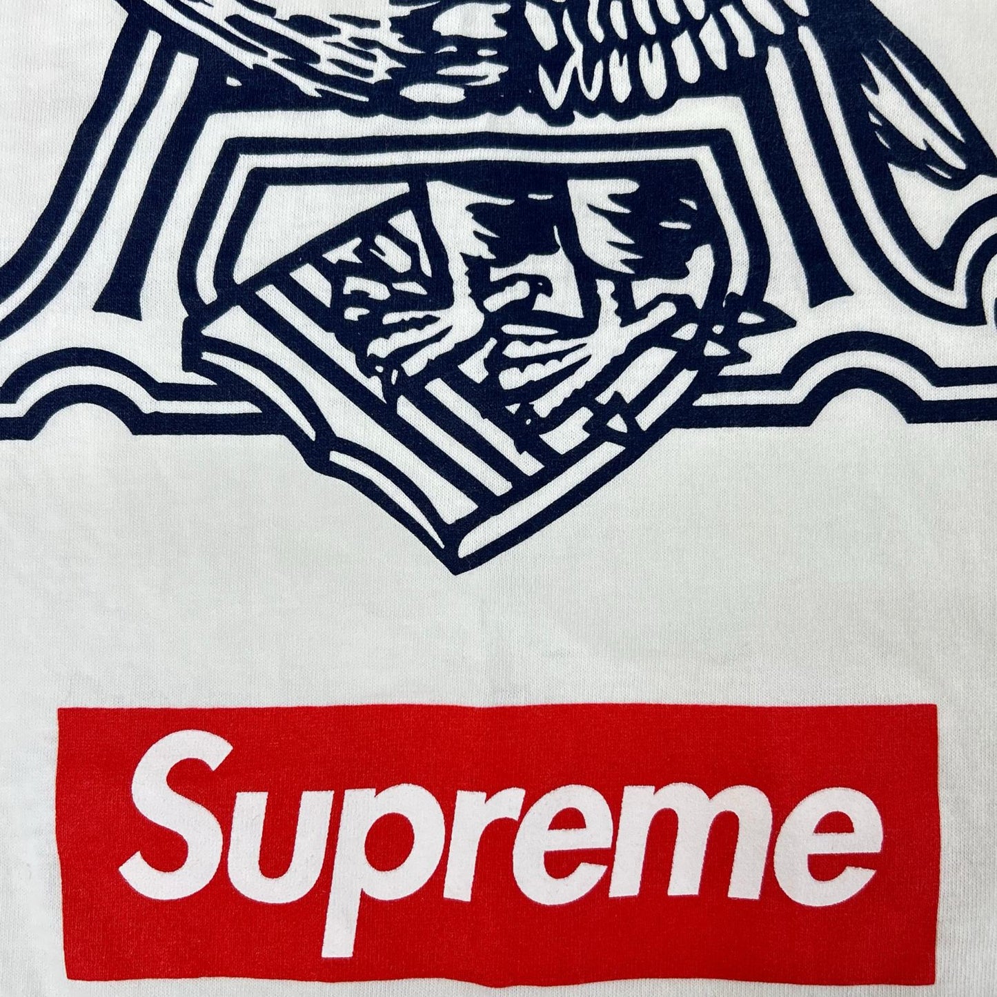 Supreme シュプリーム 09SS ×Budweiser バドワイザー ホワイト バドワイザー プリントTシャツ トップス