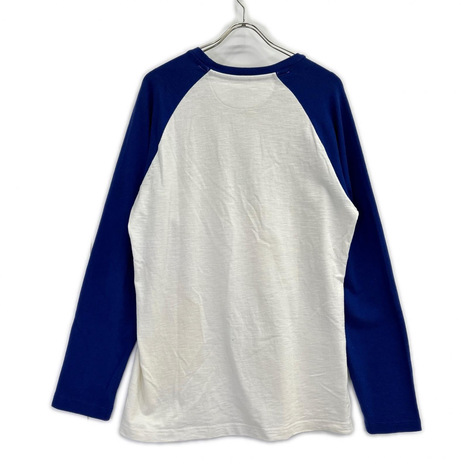 Supreme シュプリーム ブルー×ホワイト モンブランロゴ ラグラン ロングスリーブTシャツ トップス