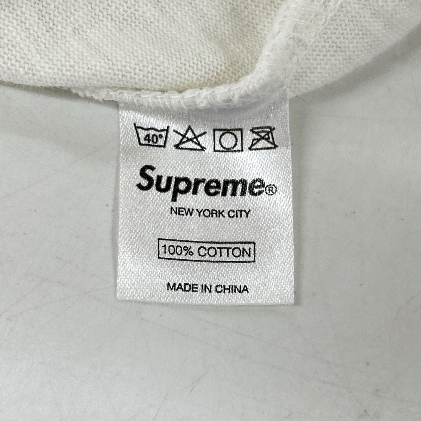 Supreme シュプリーム ブルー×ホワイト モンブランロゴ ラグラン ロングスリーブTシャツ トップス