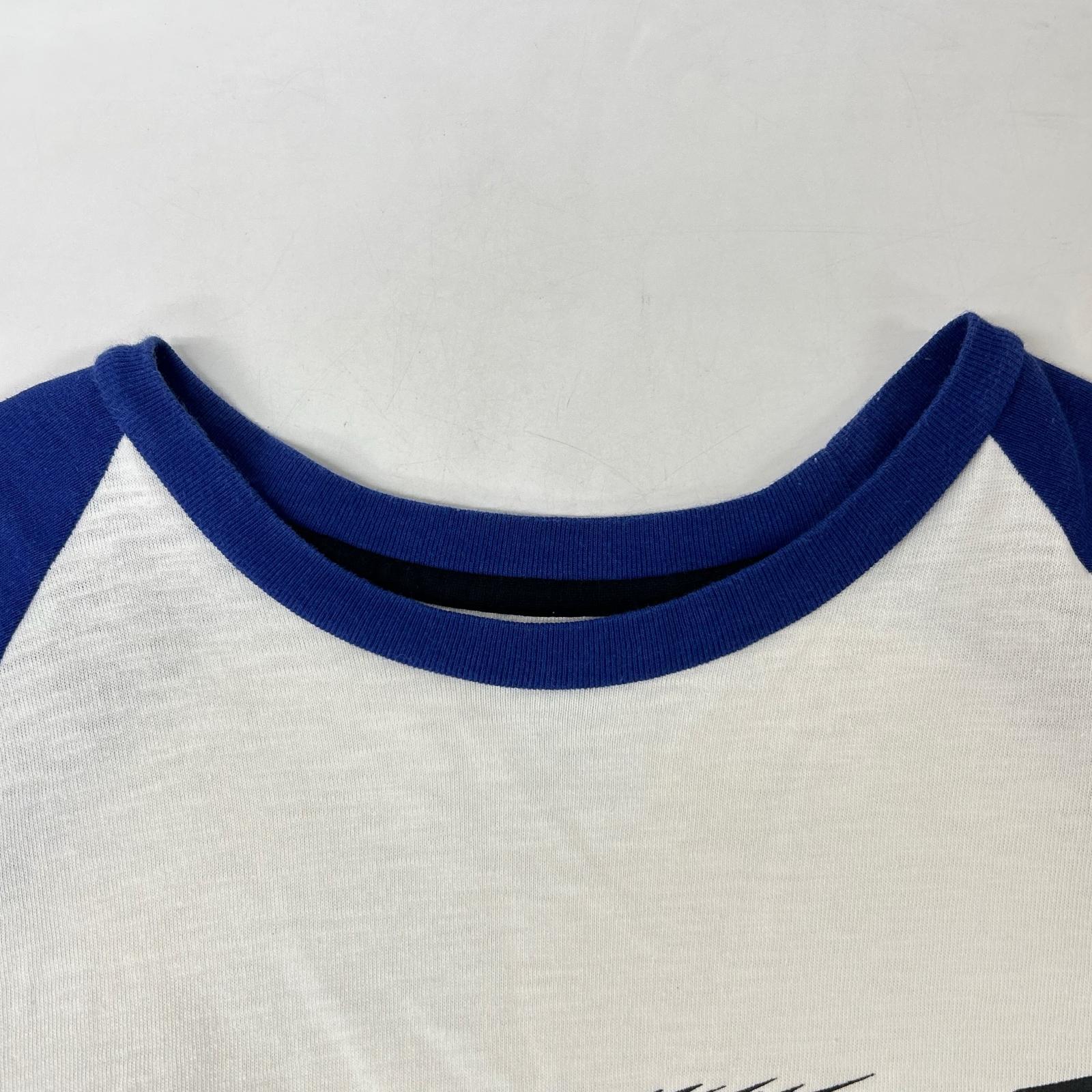 Supreme シュプリーム ブルー×ホワイト モンブランロゴ ラグラン ロングスリーブTシャツ トップス