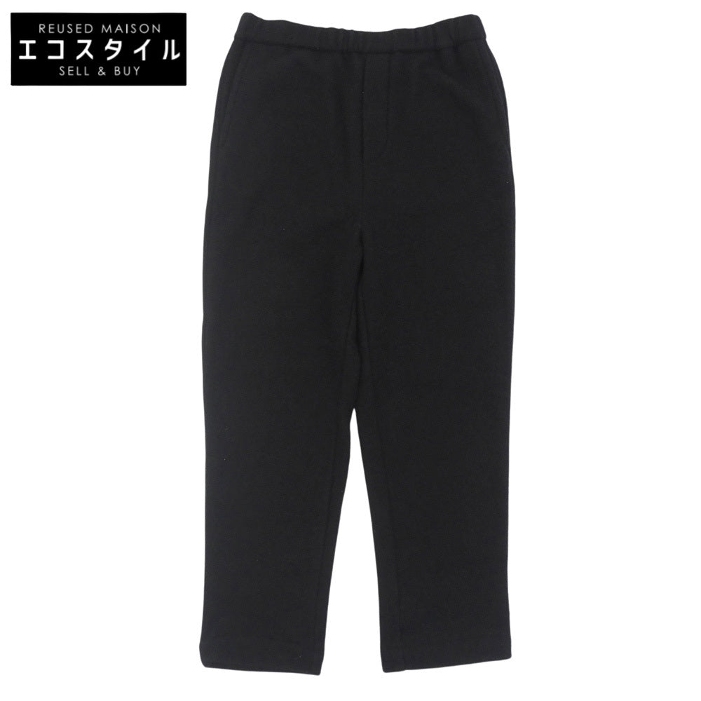 maison de soil メゾンドソイル 美品 ウール×ナイロン パンツ ボトムス レディース 黒 ブラック 1 ボトムス 1
