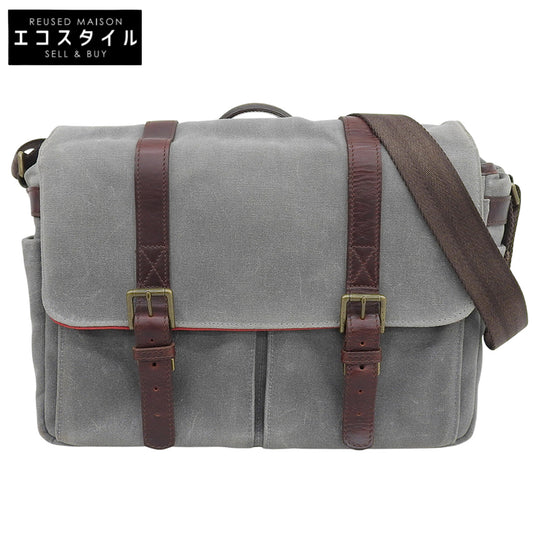 ONA オナ Brixton Leica キャンバス カメラバッグ ショルダーバッグ メンズ グレー ショルダーバッグ