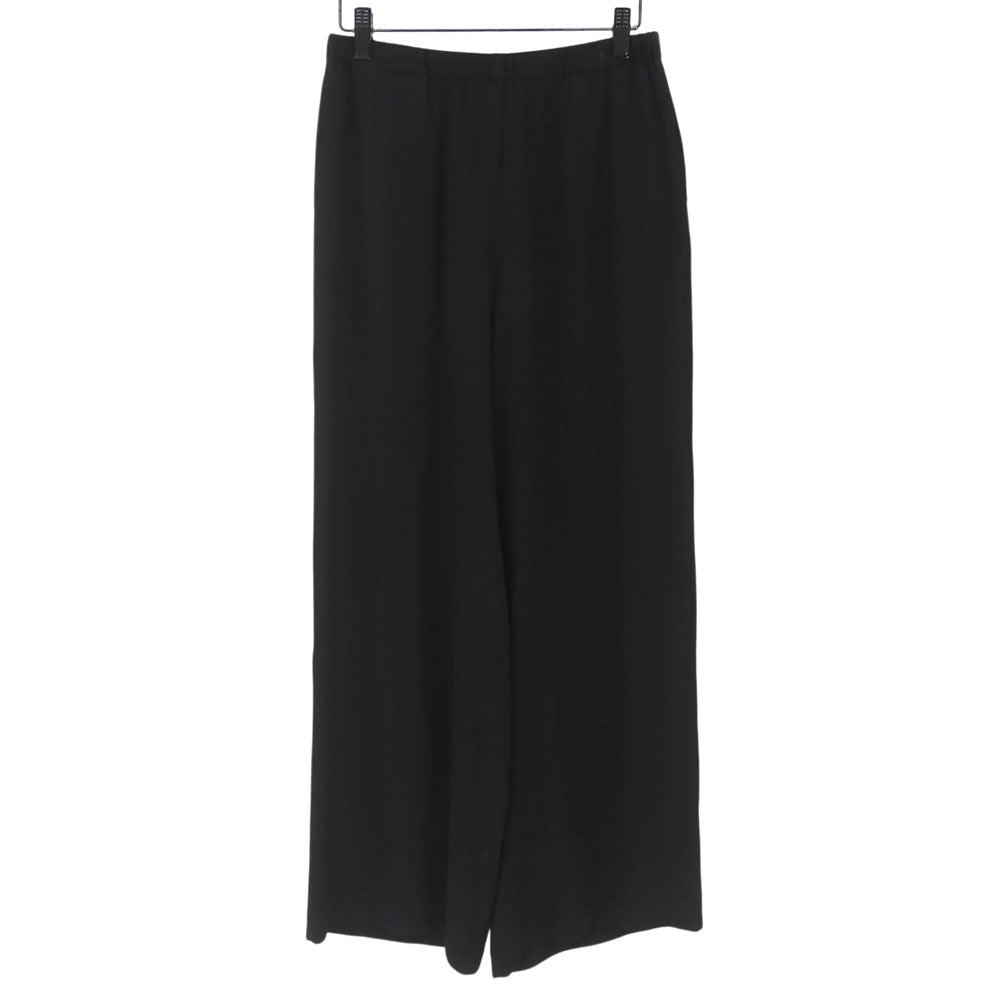 PLAIN PEOPLE プレインピープル ウール ワイドパンツ ボトムス レディース 黒 ブラック 3 ボトムス 36