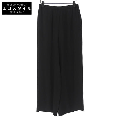 PLAIN PEOPLE プレインピープル ウール ワイドパンツ ボトムス レディース 黒 ブラック 3 ボトムス 36