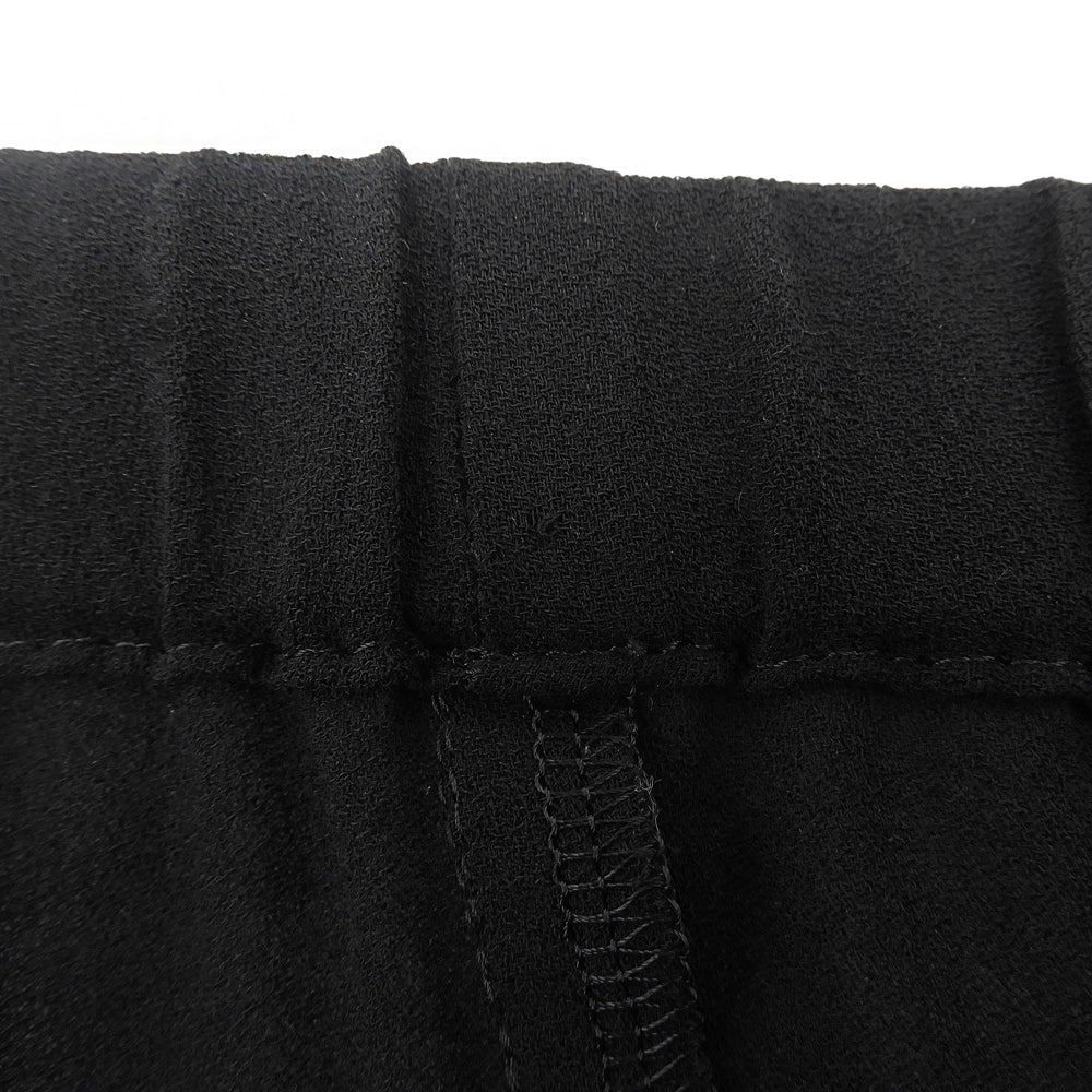 PLAIN PEOPLE プレインピープル ウール ワイドパンツ ボトムス レディース 黒 ブラック 3 ボトムス 36