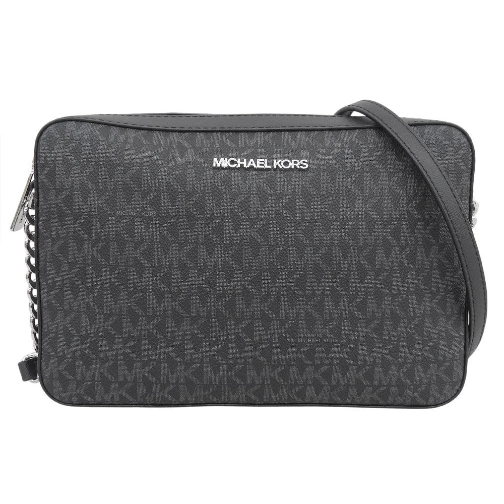 Excellent Condition MK Logo Chain Shoulder Bag Women's Black Shoulder Bag Women's