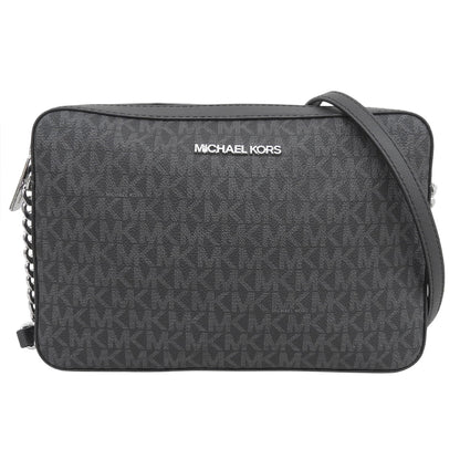 Excellent Condition MK Logo Chain Shoulder Bag Women's Black Shoulder Bag Women's