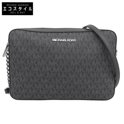 Excellent Condition MK Logo Chain Shoulder Bag Women's Black Shoulder Bag Women's
