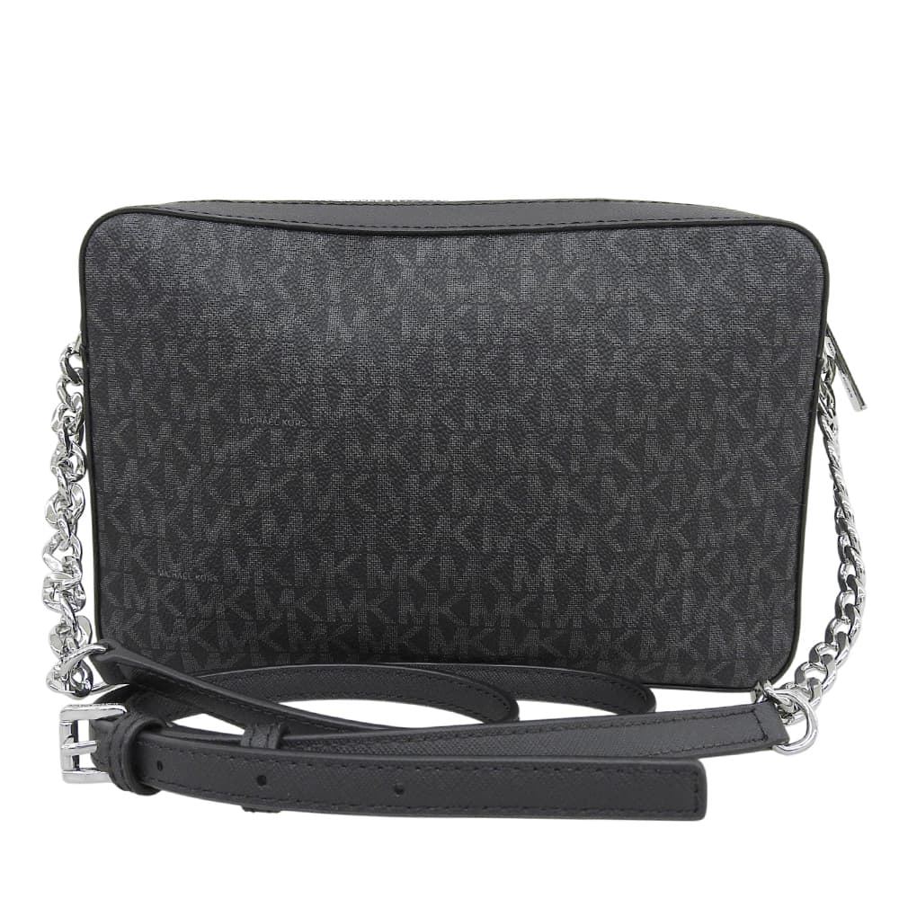 Excellent Condition MK Logo Chain Shoulder Bag Women's Black Shoulder Bag Women's