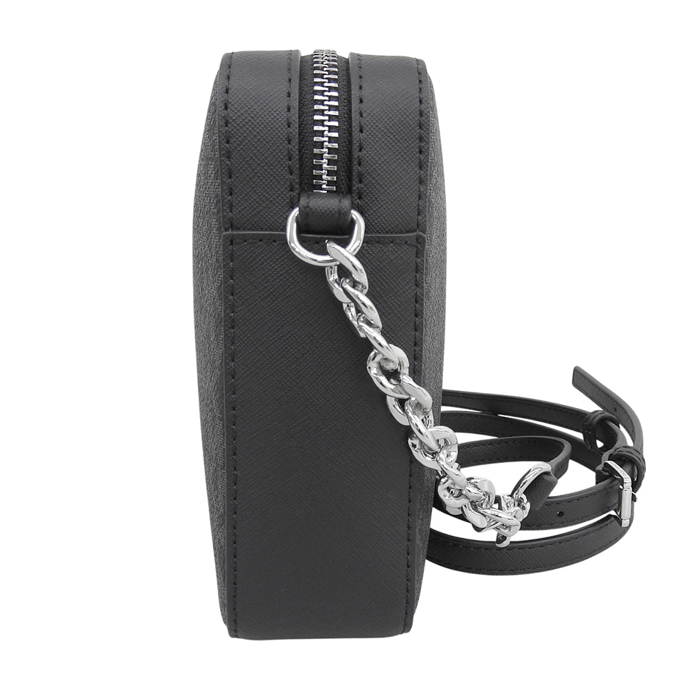 Excellent Condition MK Logo Chain Shoulder Bag Women's Black Shoulder Bag Women's