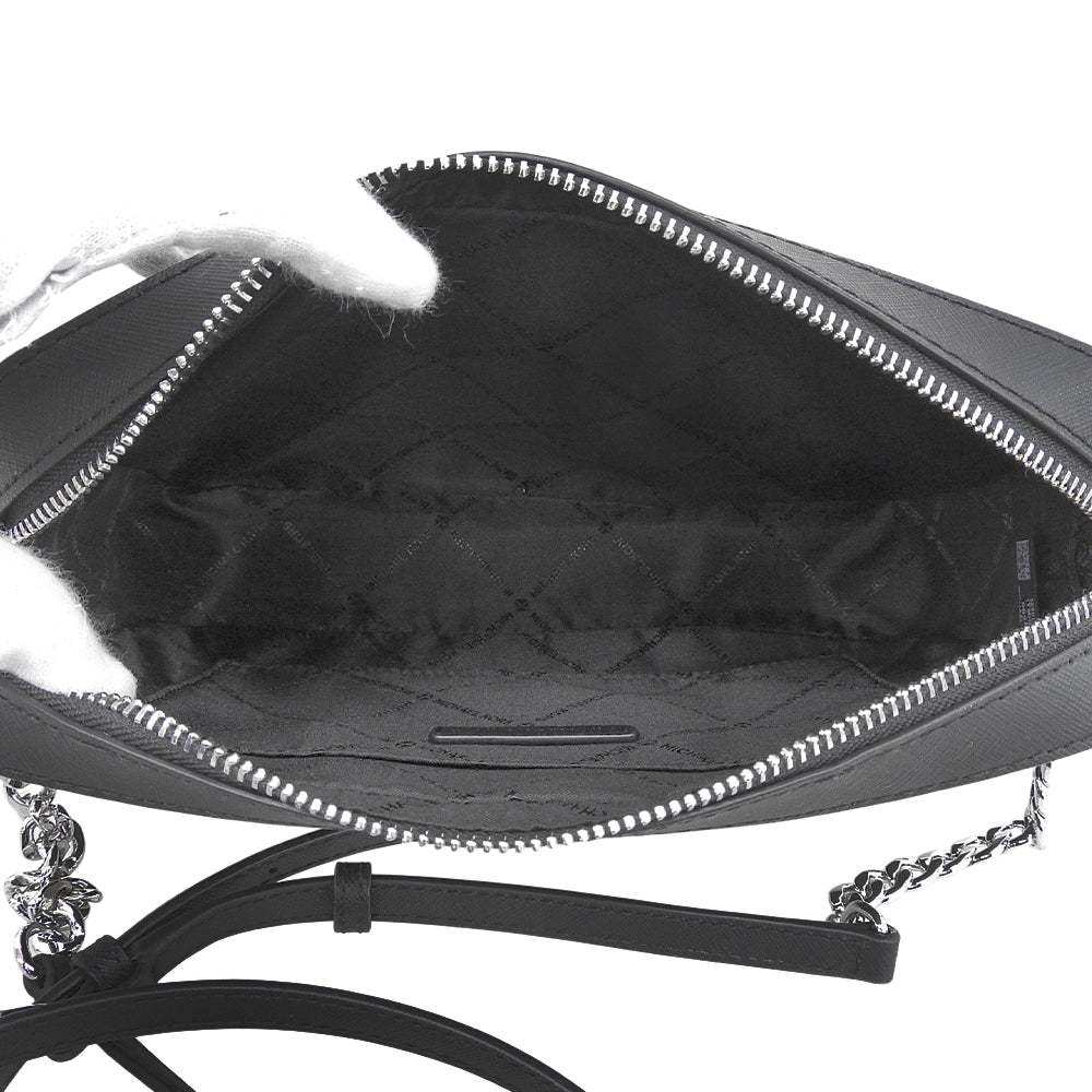 Excellent Condition MK Logo Chain Shoulder Bag Women's Black Shoulder Bag Women's