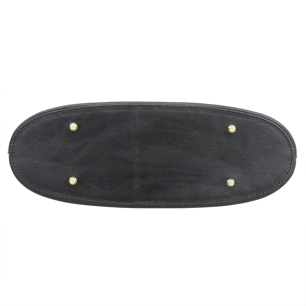 CARVING TRIBES カービングトライブス 美品 Shell レザー トートバッグ レディース ブラック トートバッグ