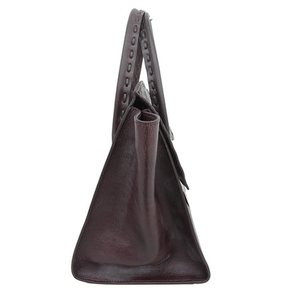 CARVING TRIBES カービングトライブス 未使用 Maestra L レザー ハンドバッグ レディース バーガンディー ハンドバッグ