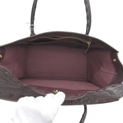 CARVING TRIBES カービングトライブス 未使用 Maestra L レザー ハンドバッグ レディース バーガンディー ハンドバッグ