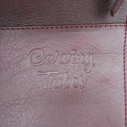 CARVING TRIBES カービングトライブス 未使用 Maestra L レザー ハンドバッグ レディース バーガンディー ハンドバッグ