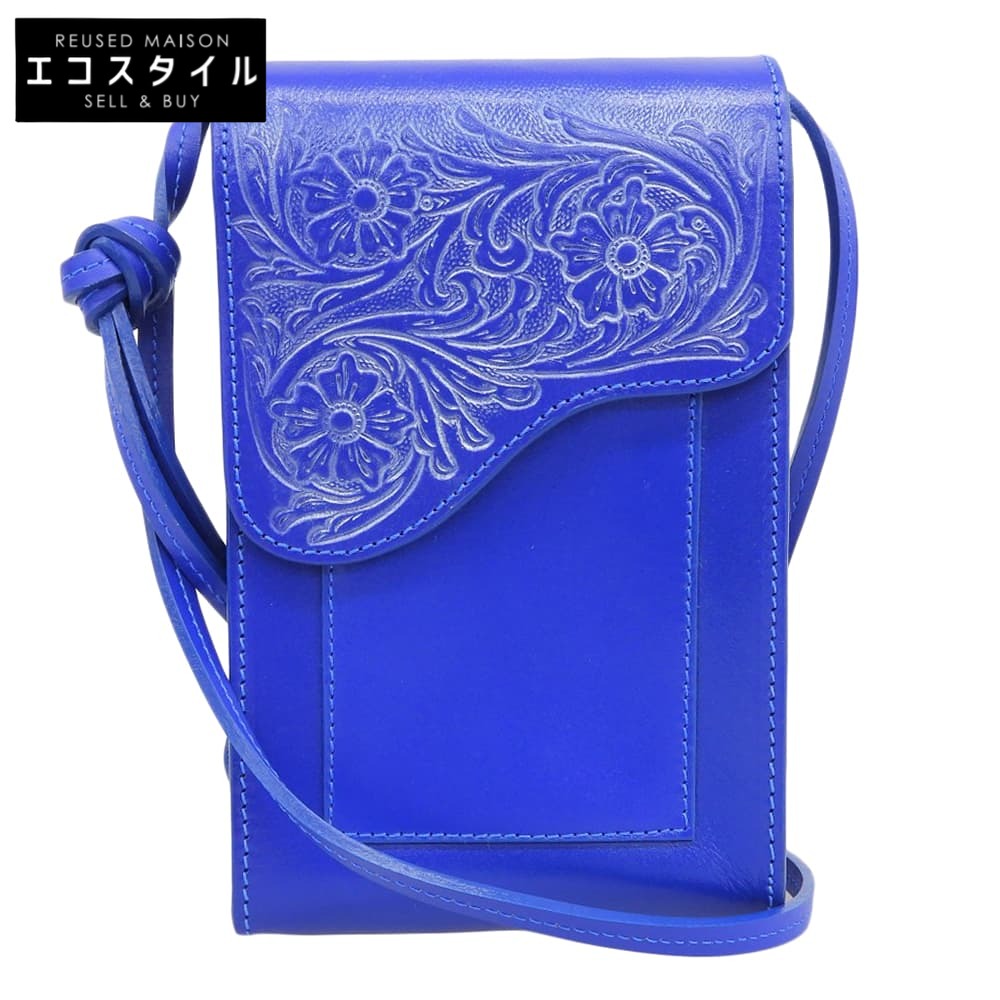 美品 Flap ミニバッグ レザー ショルダーバッグ レディース ブルー ショルダーバッグ レディース