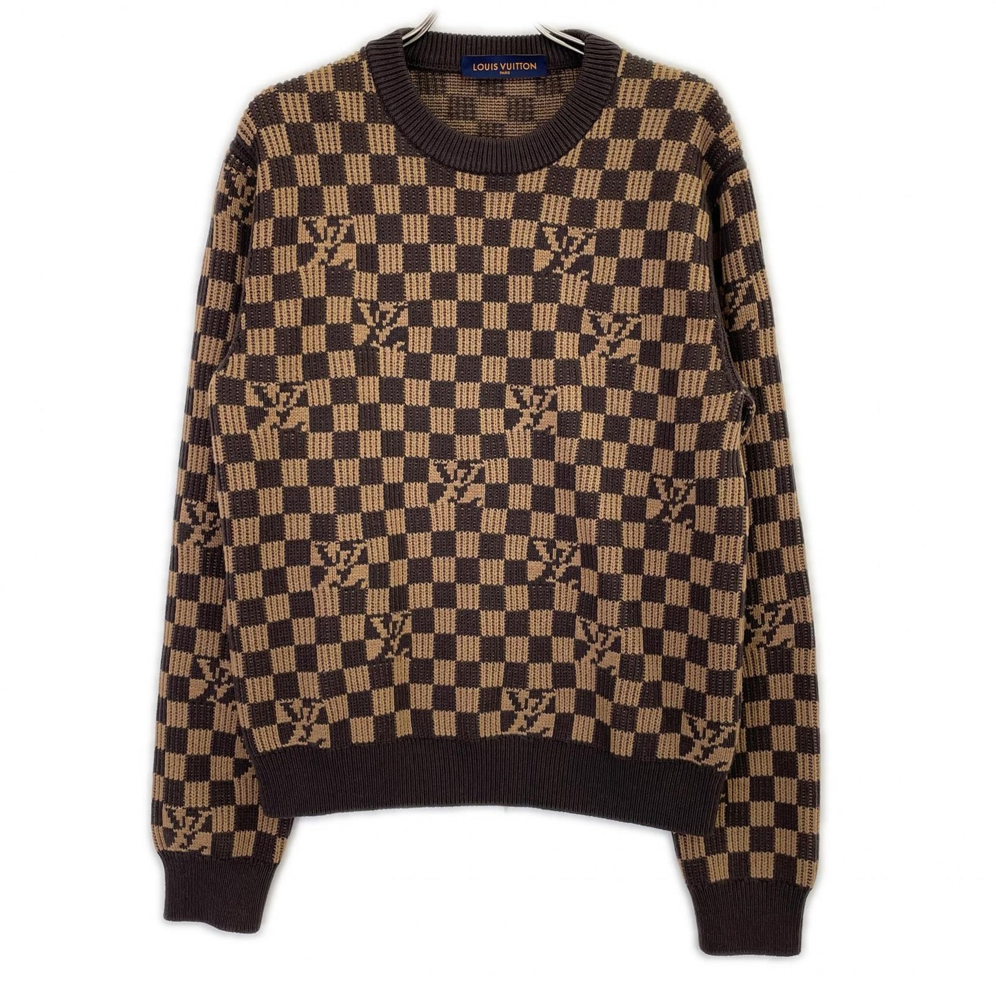 LOUIS VUITTON ルイヴィトン HLN77W2LL ダミエジャガードモチーフニット トップス