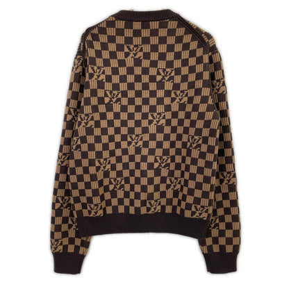 LOUIS VUITTON ルイヴィトン HLN77W2LL ダミエジャガードモチーフニット トップス