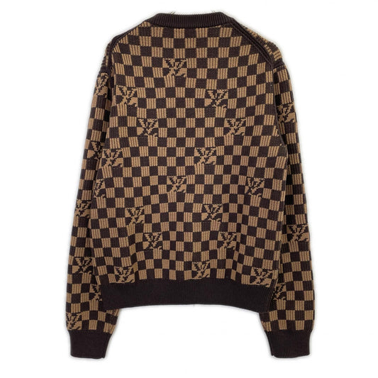 LOUIS VUITTON ルイヴィトン HLN77W2LL ダミエジャガードモチーフニット トップス