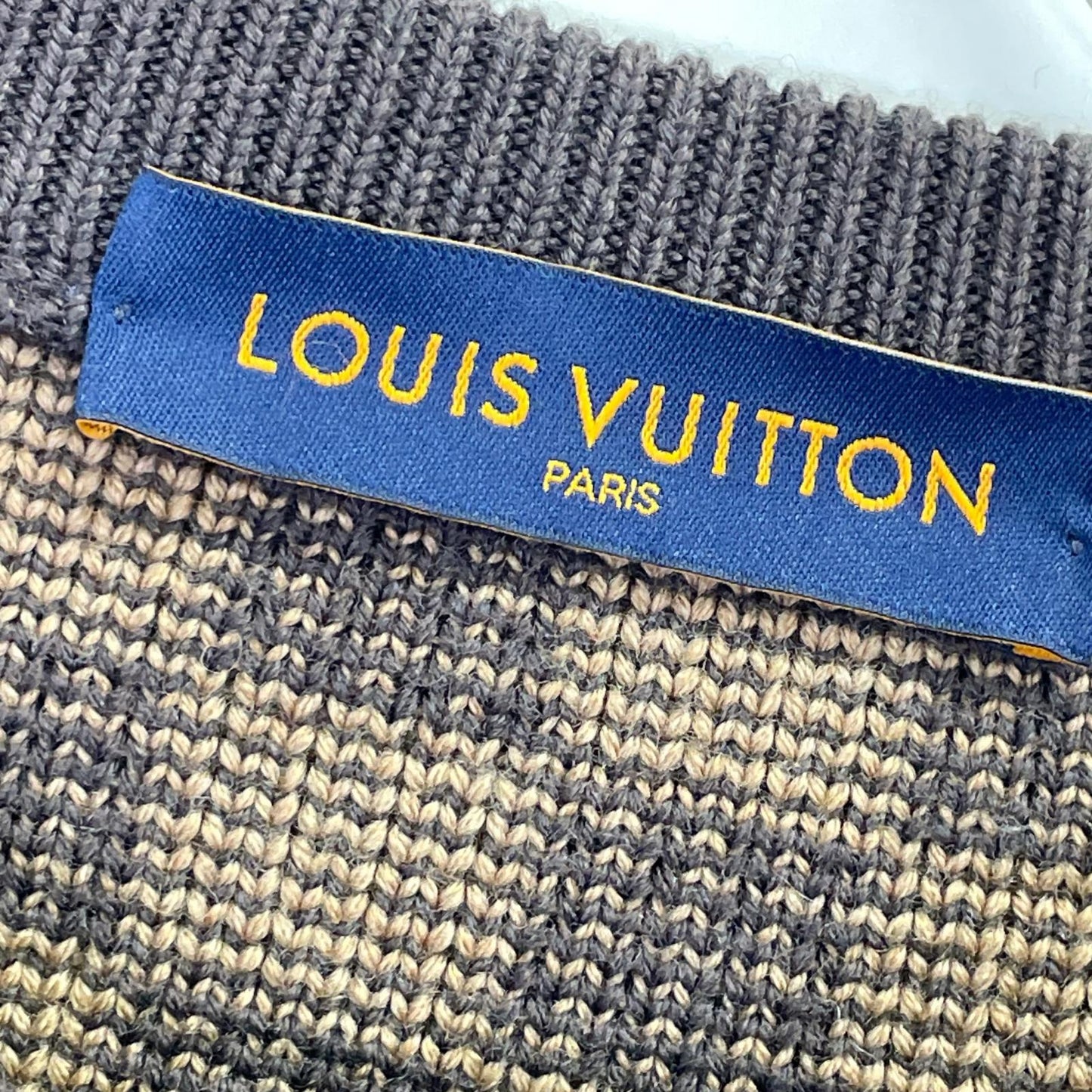 LOUIS VUITTON ルイヴィトン HLN77W2LL ダミエジャガードモチーフニット トップス
