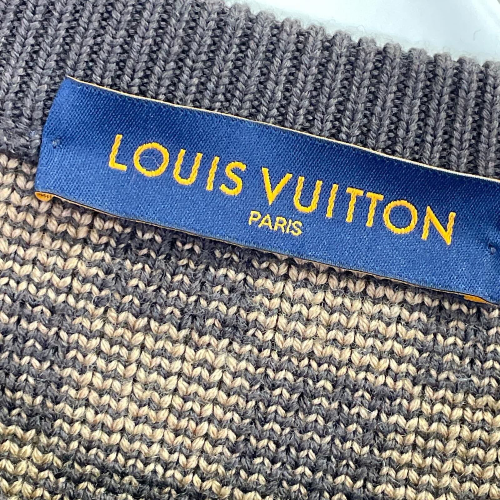 LOUIS VUITTON ルイヴィトン HLN77W2LL ダミエジャガードモチーフニット トップス