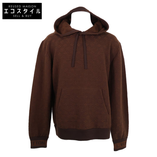 [Excellent Condition/Domestic Authentic] RM212 AU7 HLN81W Monogram Pullover Knit Hoodie Top M Men's