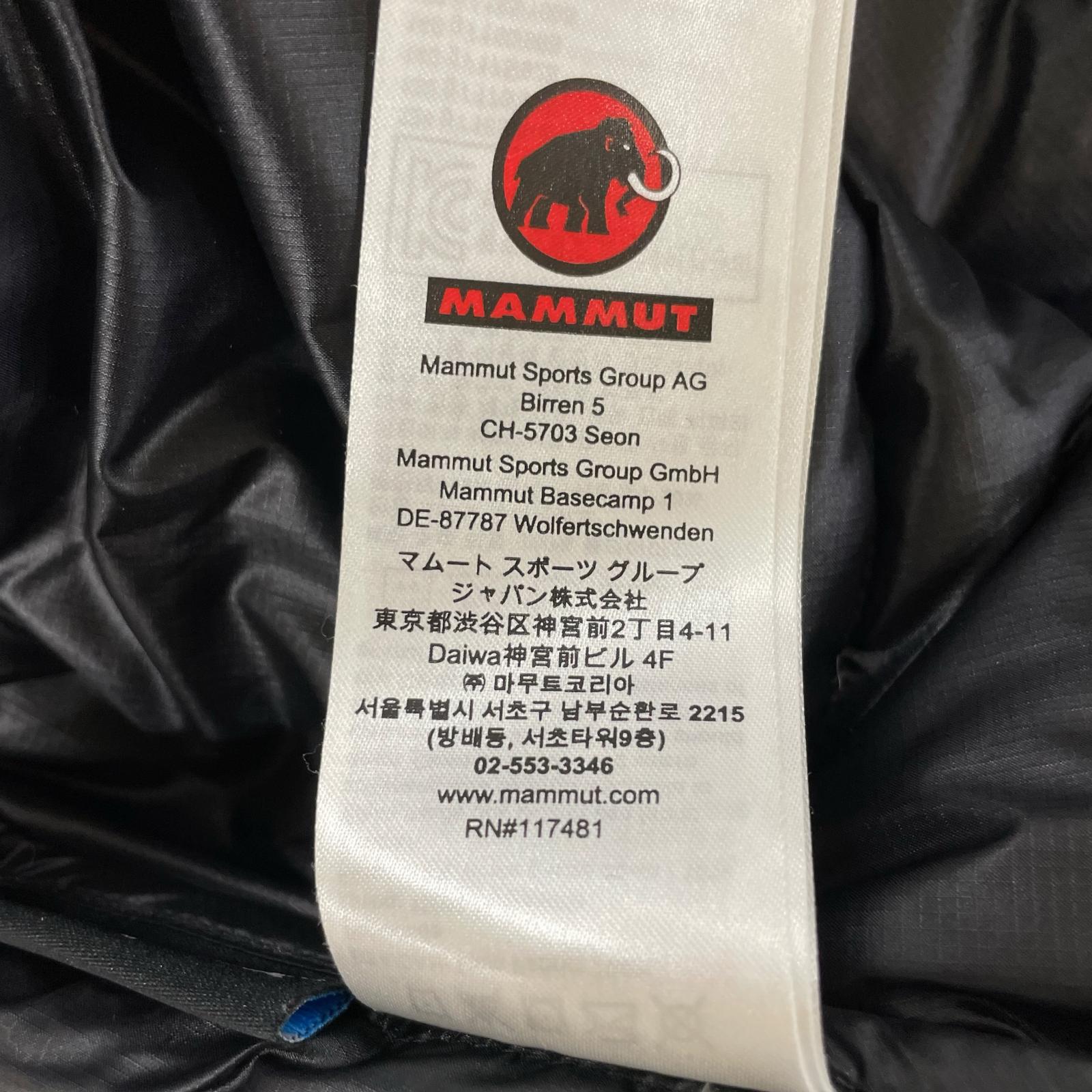MAMMUT 猛犸象 黑色 EXCELON 保暖连帽夹克 夹克衫 XS