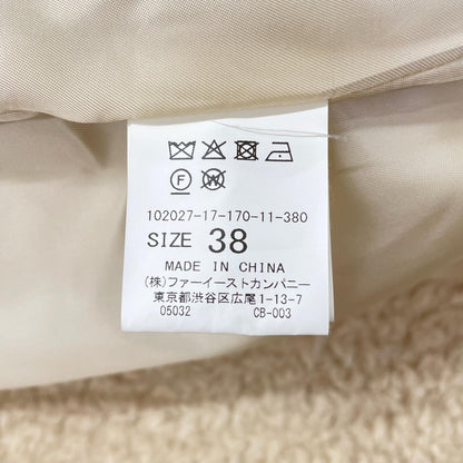 ANAYI アナイ ﾍﾞｰｼﾞｭ ｶｰﾘｰ ｳｰﾙ ﾎﾞｱ ｺｰﾄ コート 38