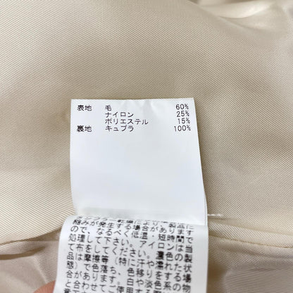 ANAYI アナイ ﾍﾞｰｼﾞｭ ｶｰﾘｰ ｳｰﾙ ﾎﾞｱ ｺｰﾄ コート 38