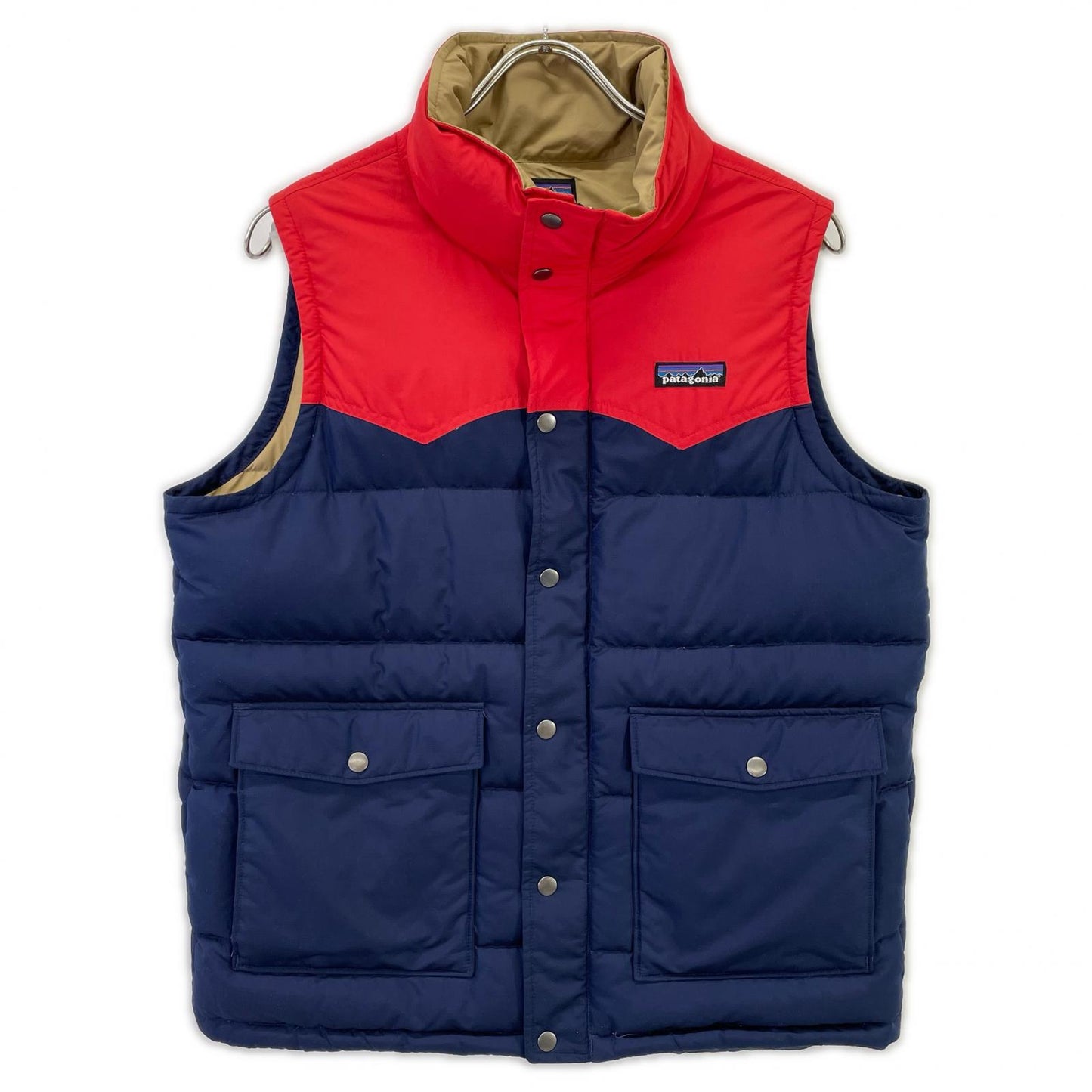 Patagonia パタゴニア 27571 ネイビー×レッド スリングショット ダウンベスト ベスト