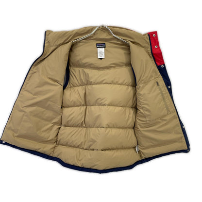 Patagonia パタゴニア 27571 ネイビー×レッド スリングショット ダウンベスト ベスト
