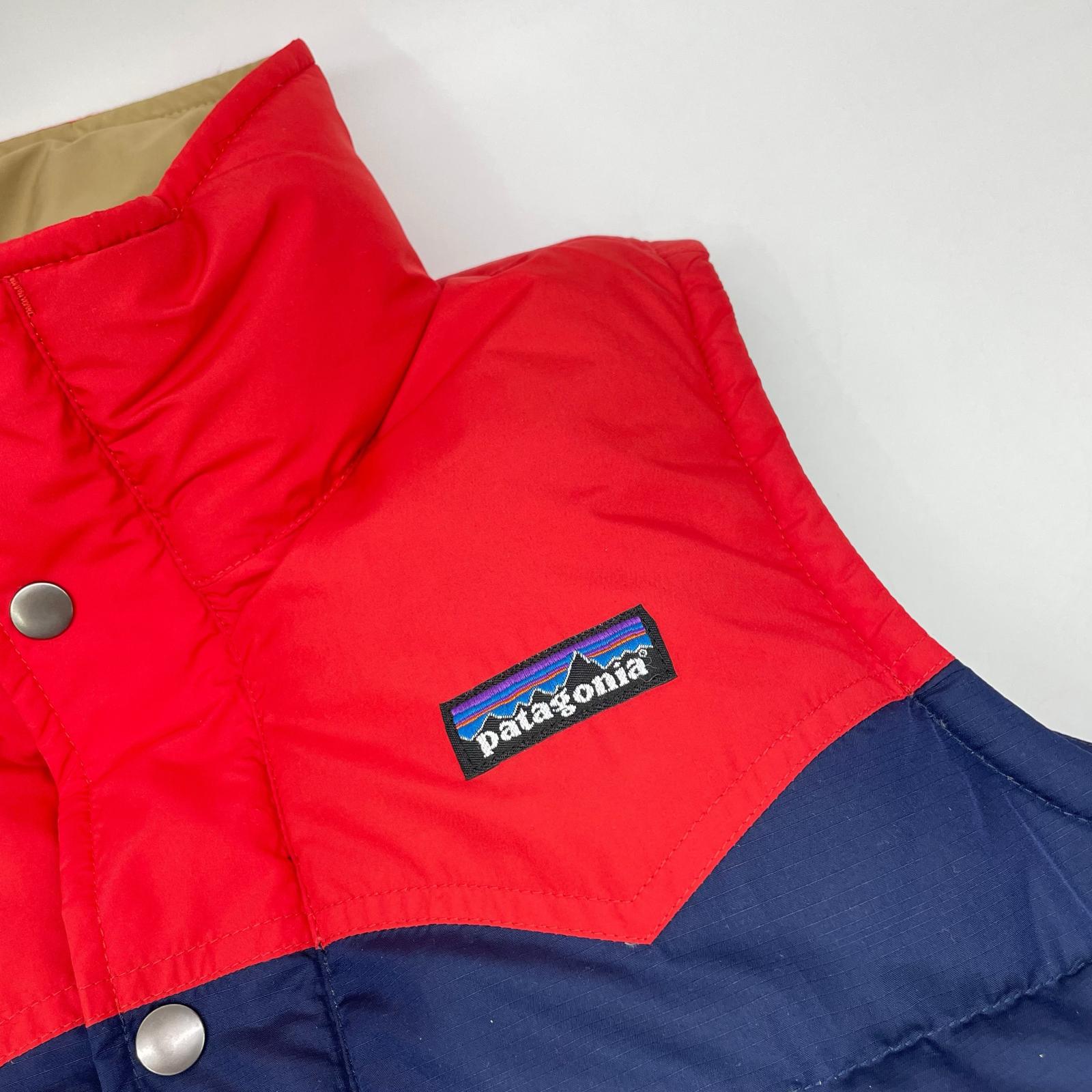 Patagonia パタゴニア 27571 ネイビー×レッド スリングショット ダウンベスト ベスト