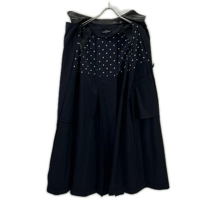 tricotCOMMEdesGARCONS tricot Comme des Garçons 19年 TE-C002 黑色 皮革 拼接 大衣 大衣