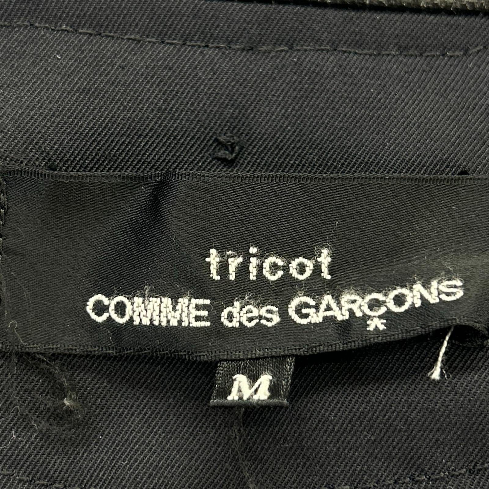 tricotCOMMEdesGARCONS tricot Comme des Garçons 19年 TE-C002 黑色 皮革 拼接 大衣 大衣
